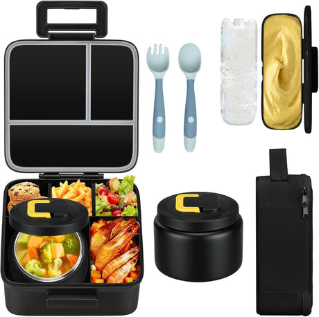 A Coordinated Bento Set for Meals on the Go