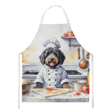 Bib Apron for Cooking and Gardening with Vibrant Artwork