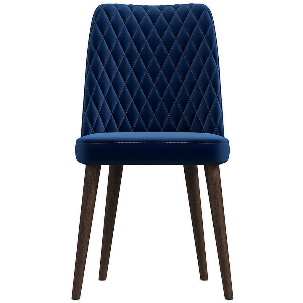 Katie Mid-Century Modern Dining Chair Set of 2 - Blue