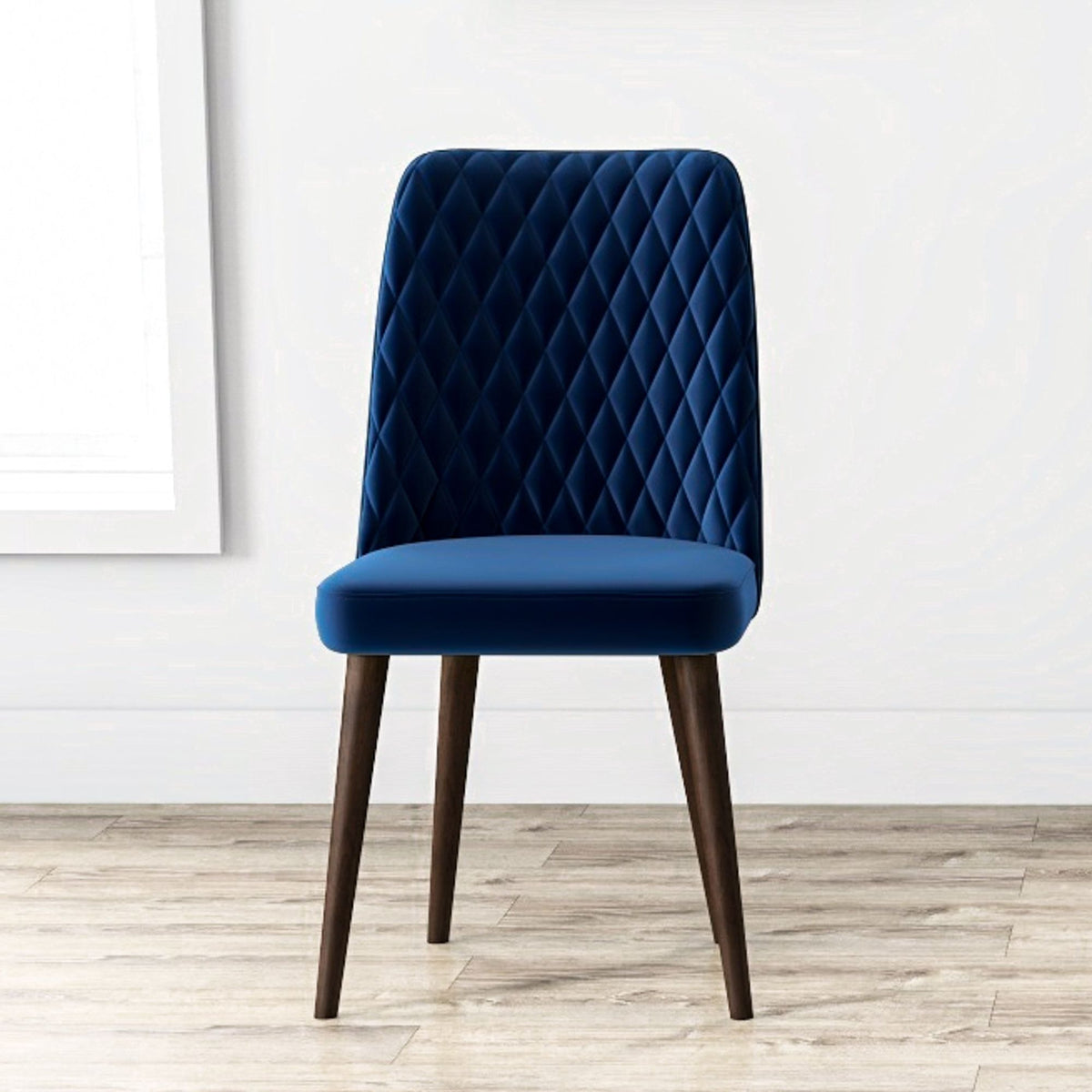 Katie Mid-Century Modern Dining Chair Set of 2 - Blue