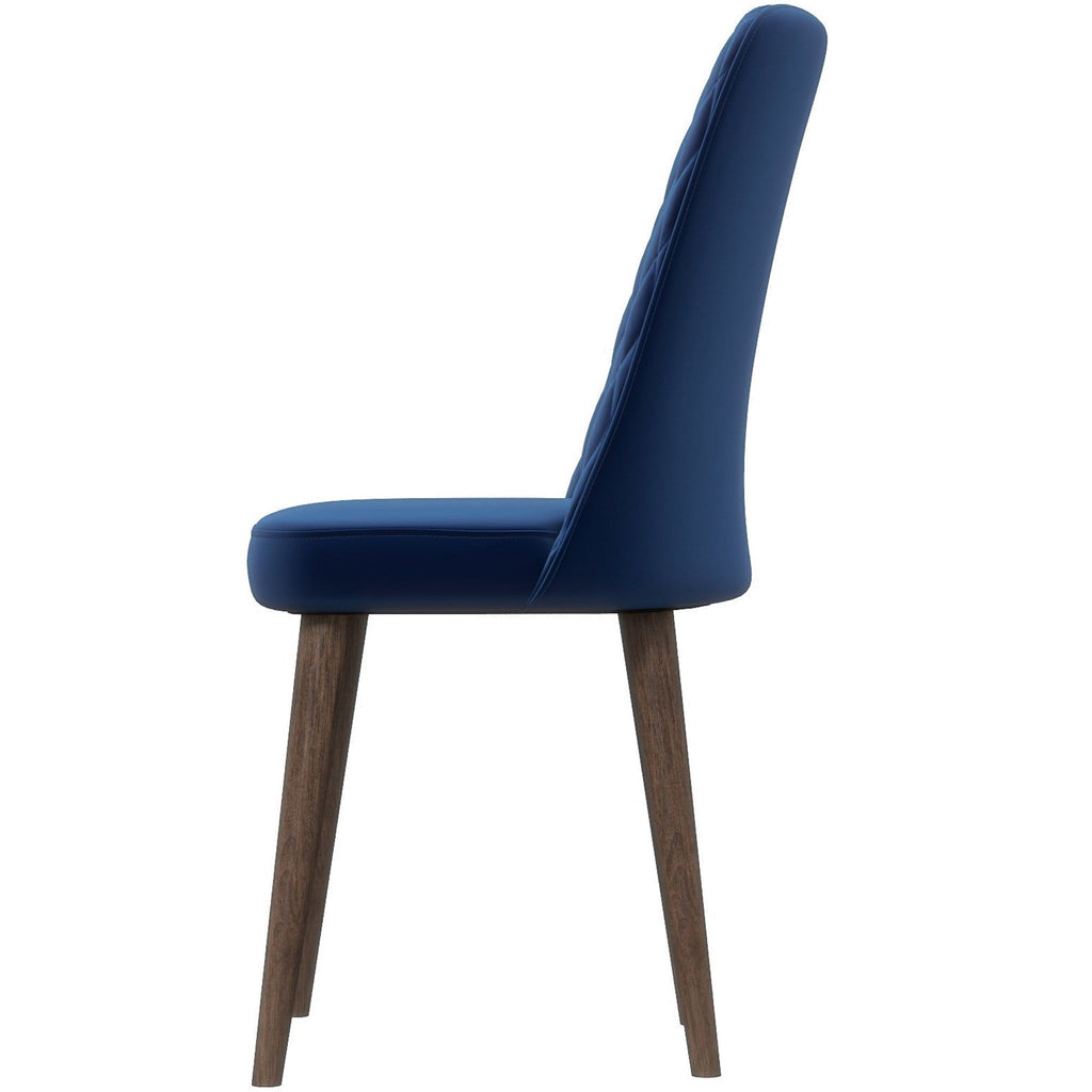 Katie Mid-Century Modern Dining Chair Set of 2 - Blue