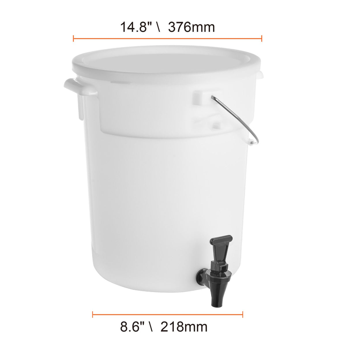 Beverage Dispenser with Non-Drip Spigot and Sealing Lid