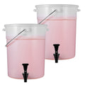 Beverage Dispenser with Non-Drip Spigot and Sealing Lid