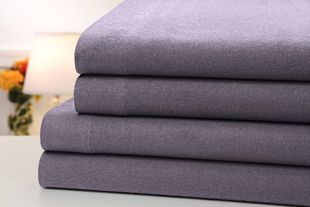 Brushed Flannel Sheet Set – Soft, Warm, Machine Washable