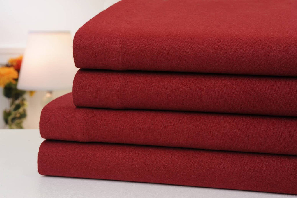 Brushed Flannel Sheet Set – Soft, Warm, Machine Washable
