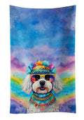 Bichon Frise Hippie Dawg Decorative Kitchen Towel