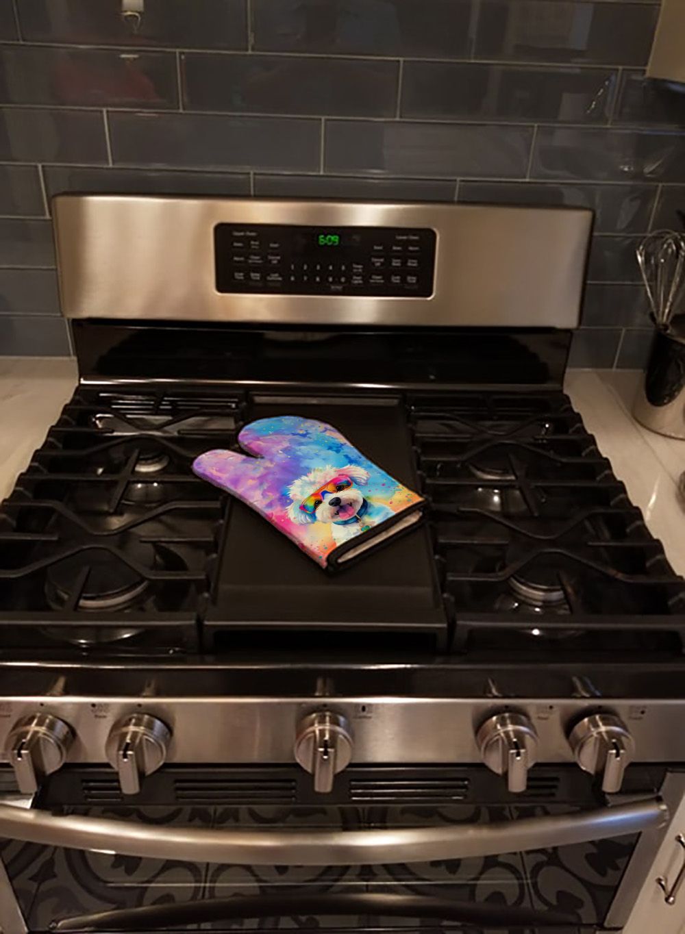 Quilted Oven Mitt for Hot Cookware – Stylish and Functional