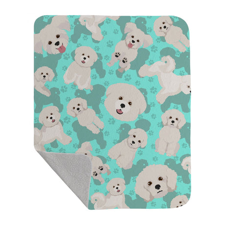 Bichon Frise Artwork Quilted Throw