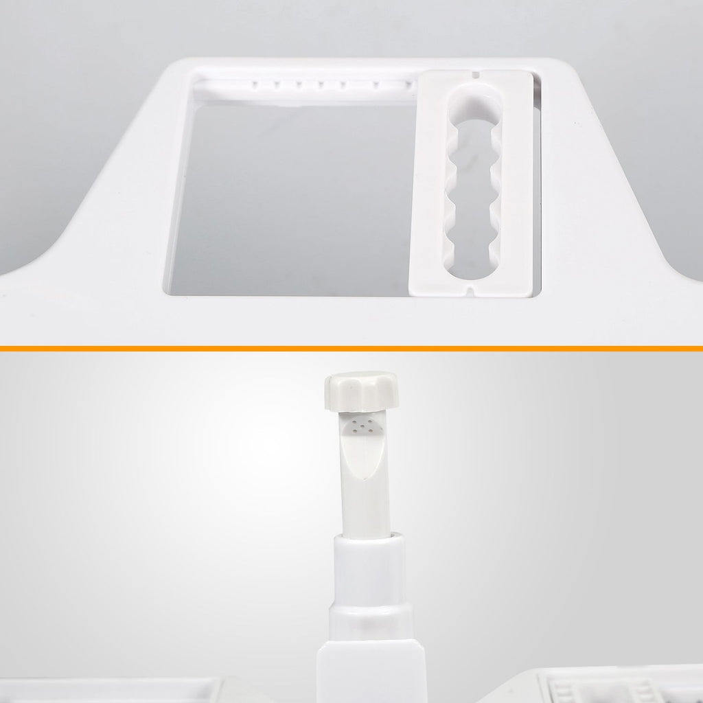 Mechanical Bidet Attachment with Self-Cleaning Nozzle