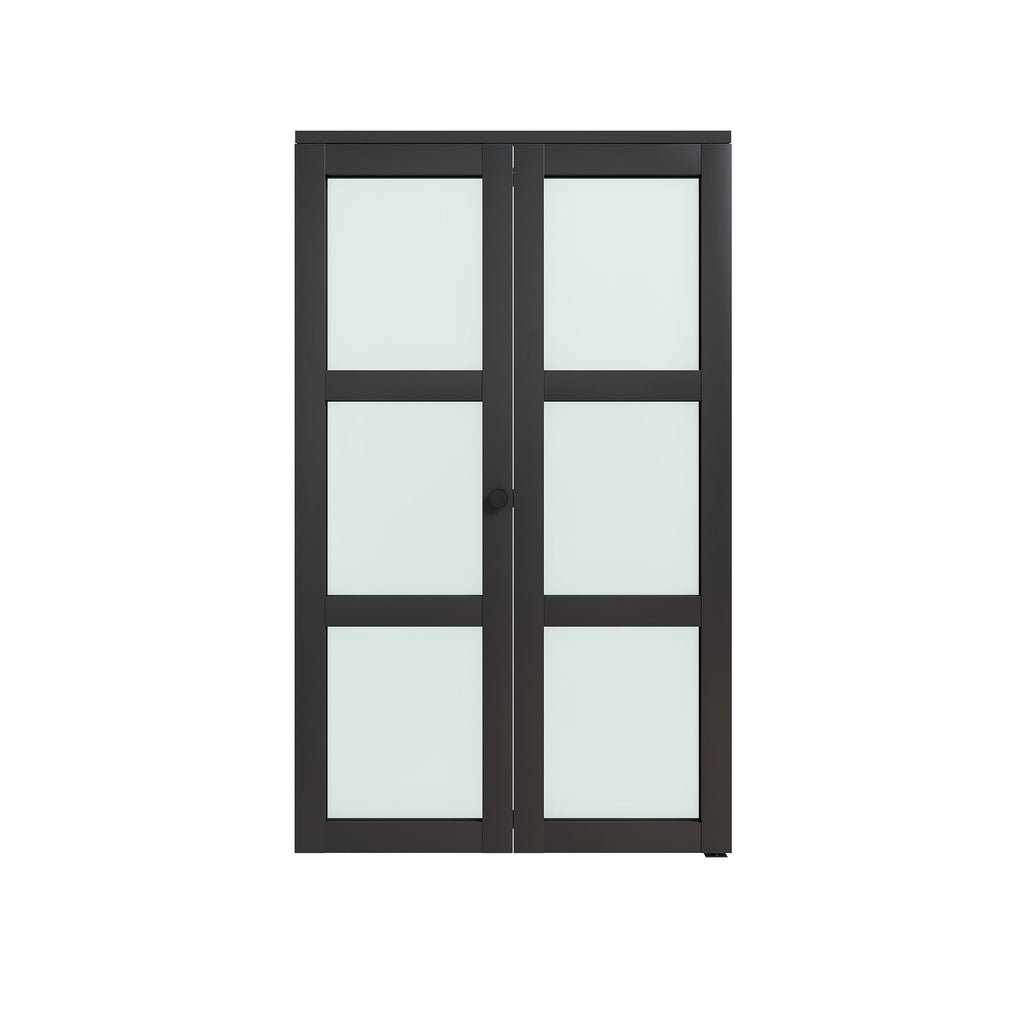 Modern Bifold Door with Frosted Panels