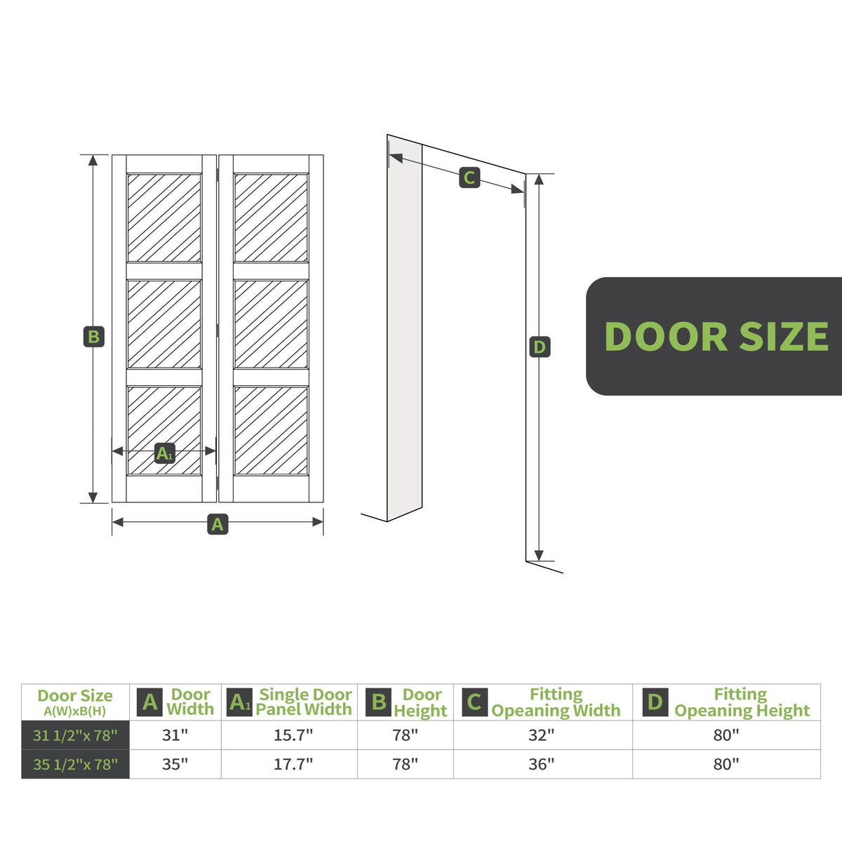 Modern Bifold Door with Frosted Panels