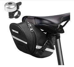 Gray Faux Leather Bicycle Seat Bag – One Size