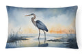 Blue Heron Barely Lit Sky Indoor-Outdoor Throw Pillow