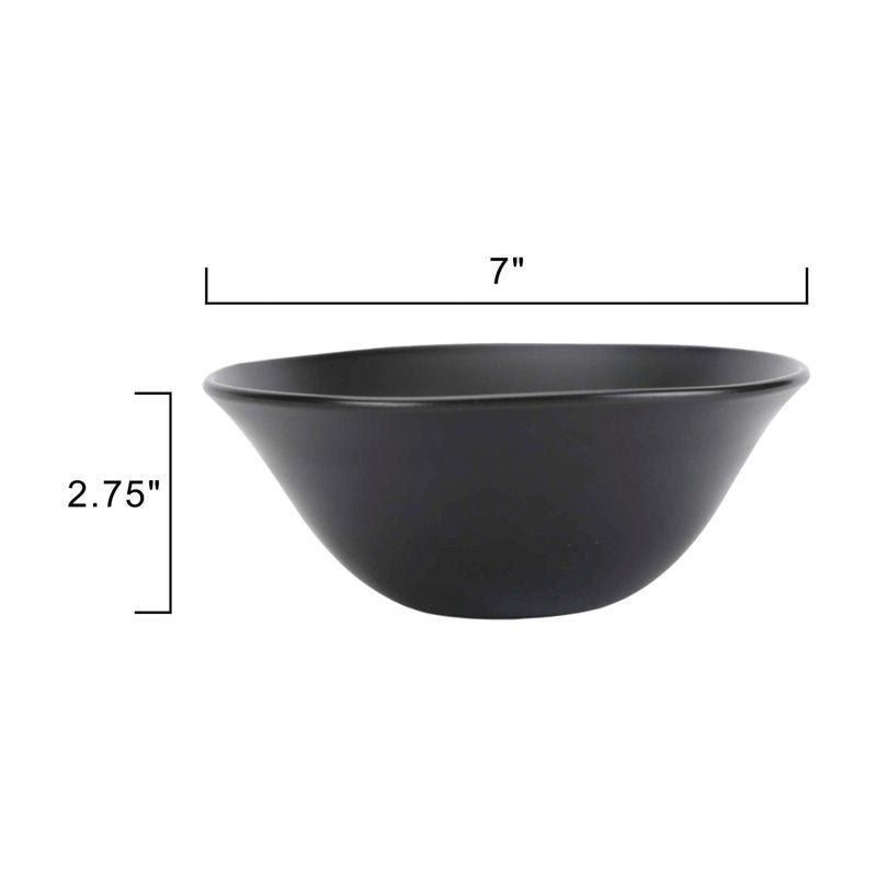 Modern Black Dinnerware Set for Everyday and Outdoor Meals