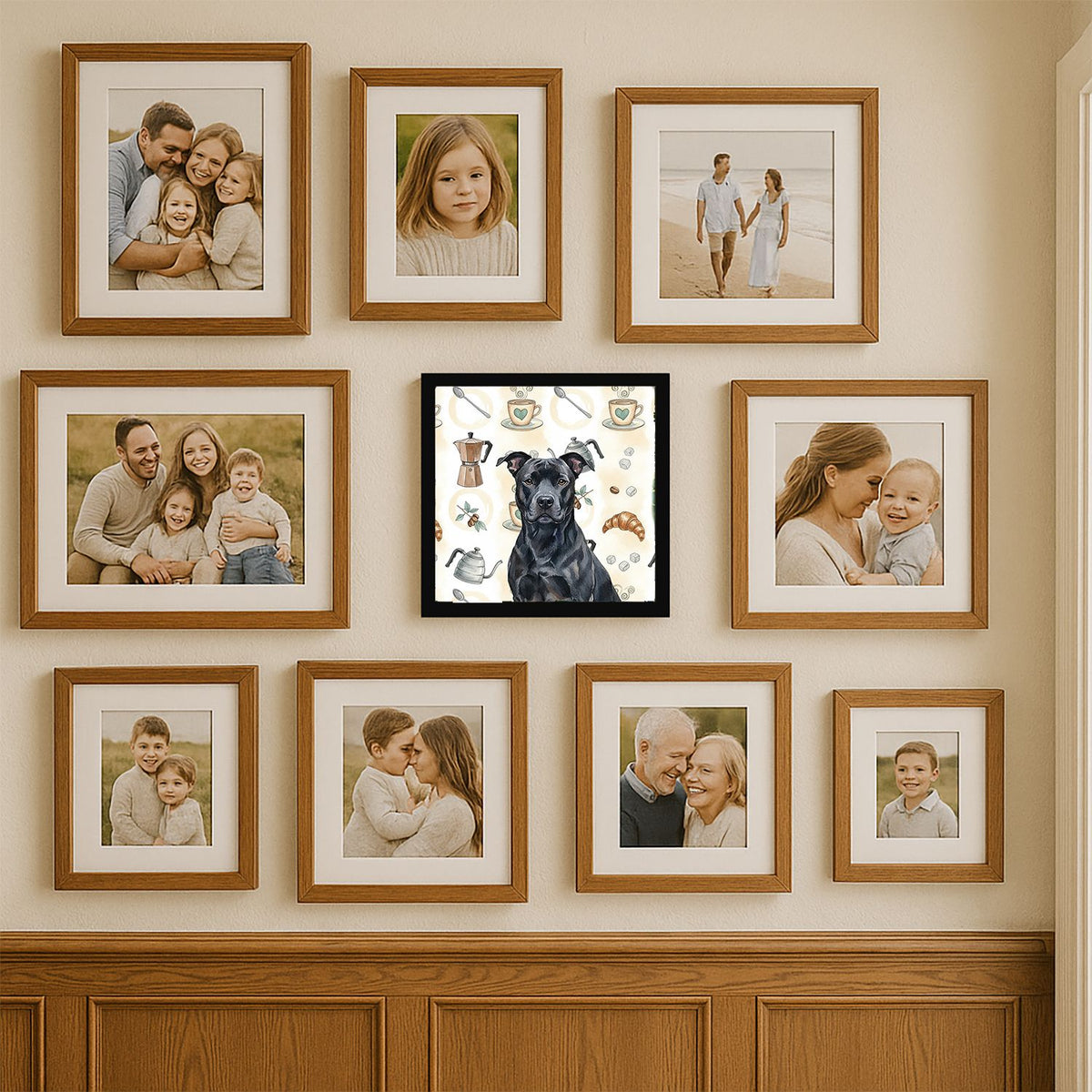 American Staffordshire Terrier Coffee Bar Wall Art