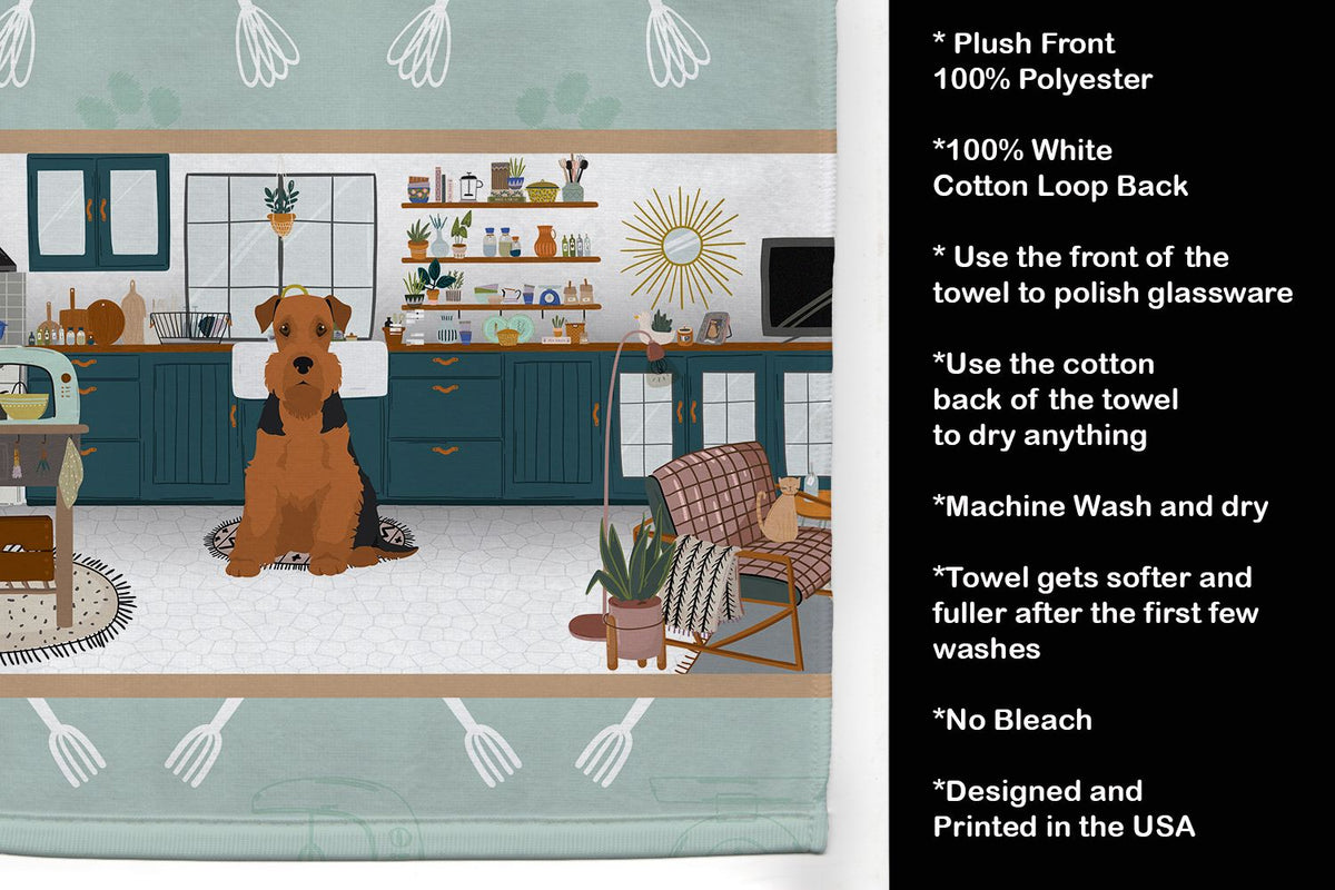 Airedale Terrier Master Dog Chef Kitchen Towel