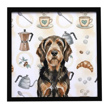 Black and Tan Otterhound Coffee Bar Wall Art