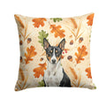 Black and White Basenji Fall Accent Pillow