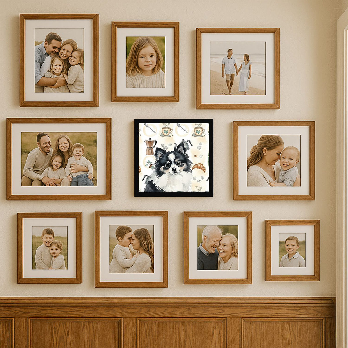 Pomeranian Coffee Bar Framed Wall Art