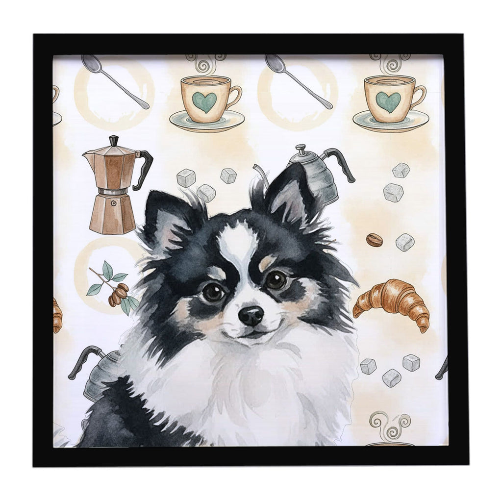 Pomeranian Coffee Bar Framed Wall Art