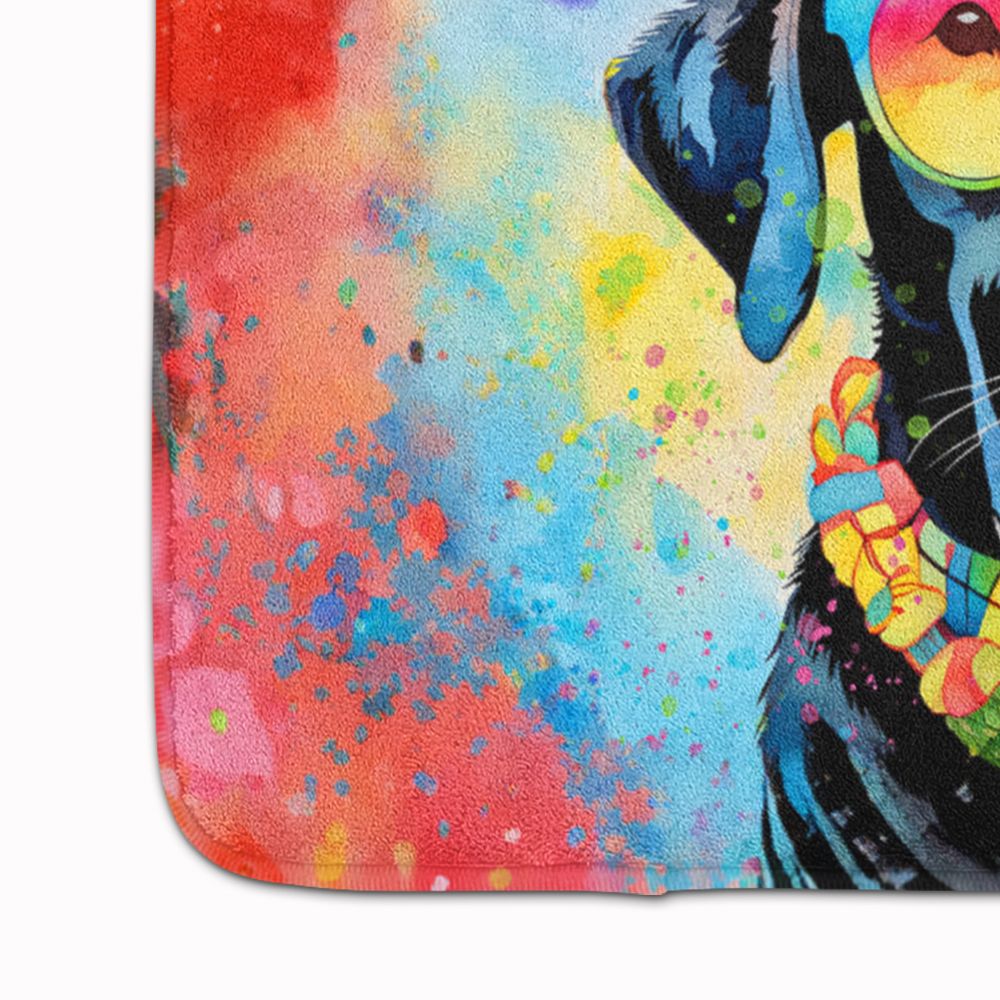 Black Labrador Hippie Dawg Cushioned Floor Mat