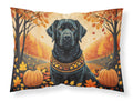 Black Labrador Retriever Fall Standard Pillowcase Lightweight Super Soft Easy Care