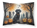 Black Labrador Retriever Spooky Halloween Standard Pillowcase Lightweight Super Soft Easy
