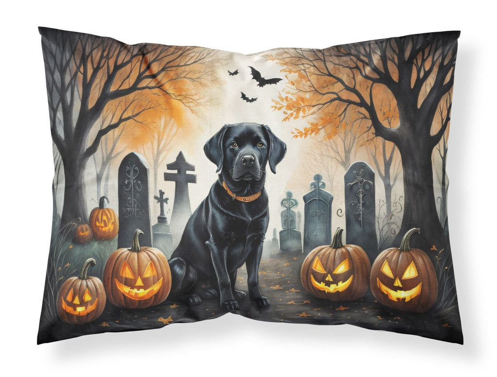 Black Labrador Retriever Spooky Halloween Standard Pillowcase Lightweight Super Soft Easy