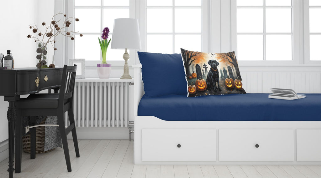 Black Labrador Retriever Spooky Halloween Standard Pillowcase Lightweight Super Soft Easy