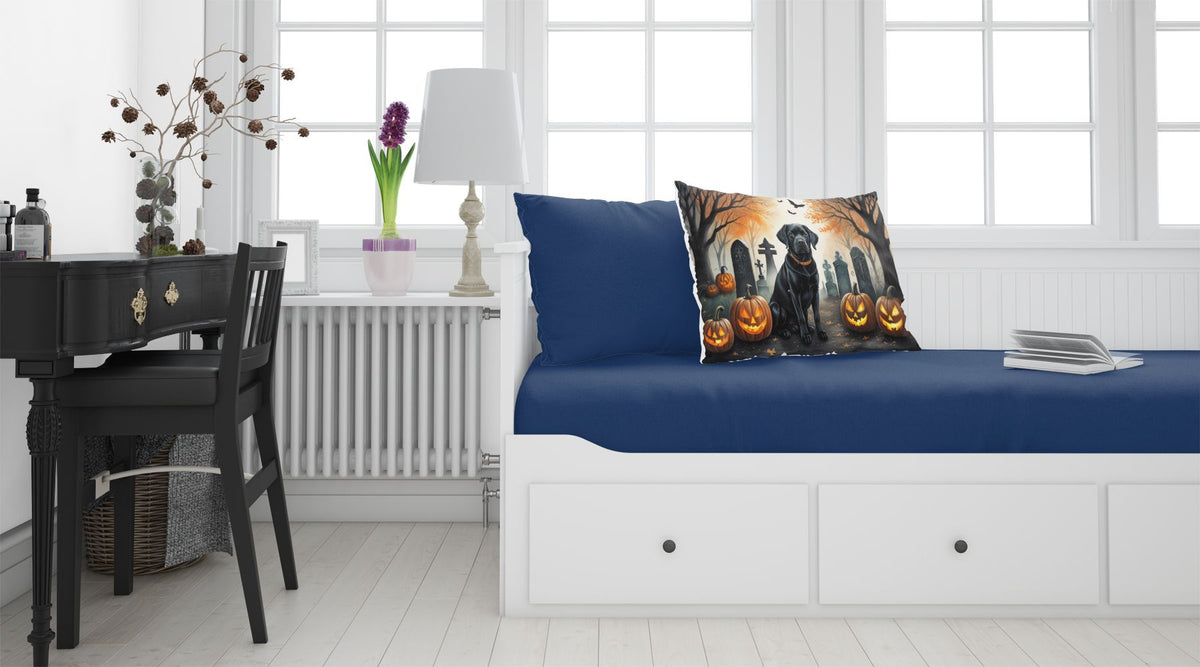 Black Labrador Retriever Spooky Halloween Standard Pillowcase Lightweight Super Soft Easy