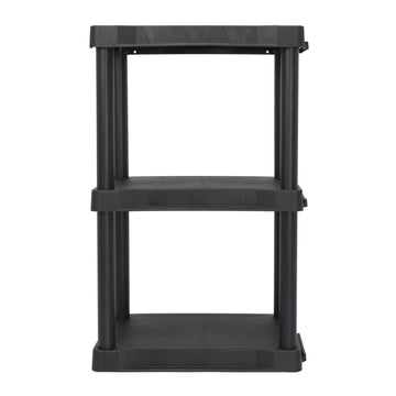 Black Three-Tier Utility Shelving Unit