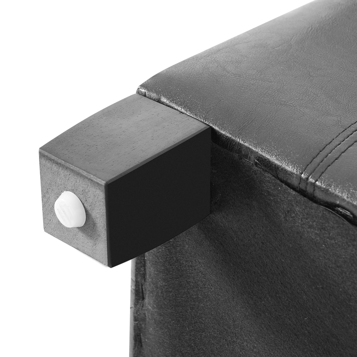 Black Button-Tufted Lift-Top Storage Ottoman