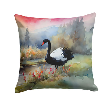Black Swan Indoor-Outdoor Decorative Throw Pillow