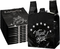 Black Thank-You T-Shirt Shopping Bags