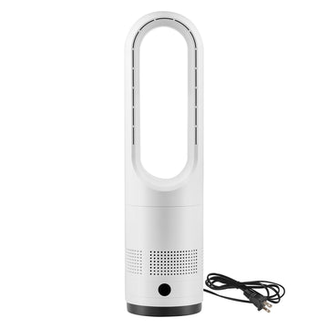 Quiet Bladeless Tower Fan with 80° Oscillation and 9-Hour Timer