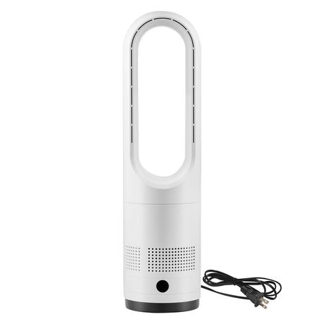 Quiet Bladeless Tower Fan with 80° Oscillation and 9-Hour Timer