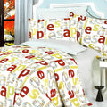 Blancho Bedding Apple Letter Comforter Ensemble