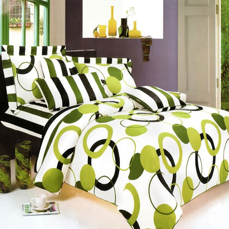 Blancho Bedding Artistic Green Three-Piece Sheet Set