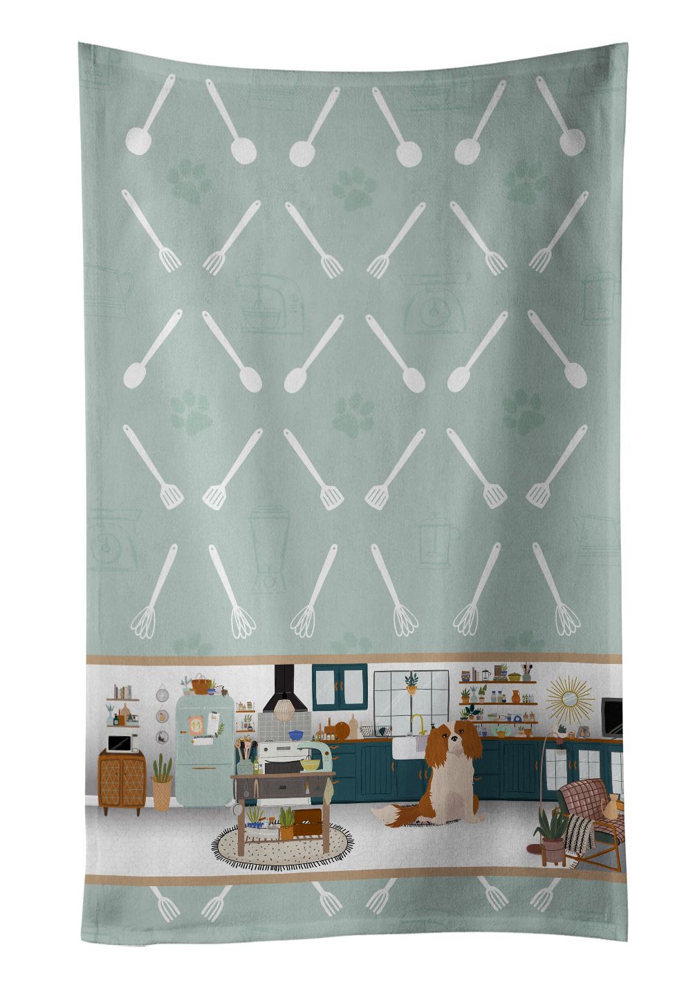 Blenheim Cavalier Spaniel Master Dog Chef Kitchen Towel