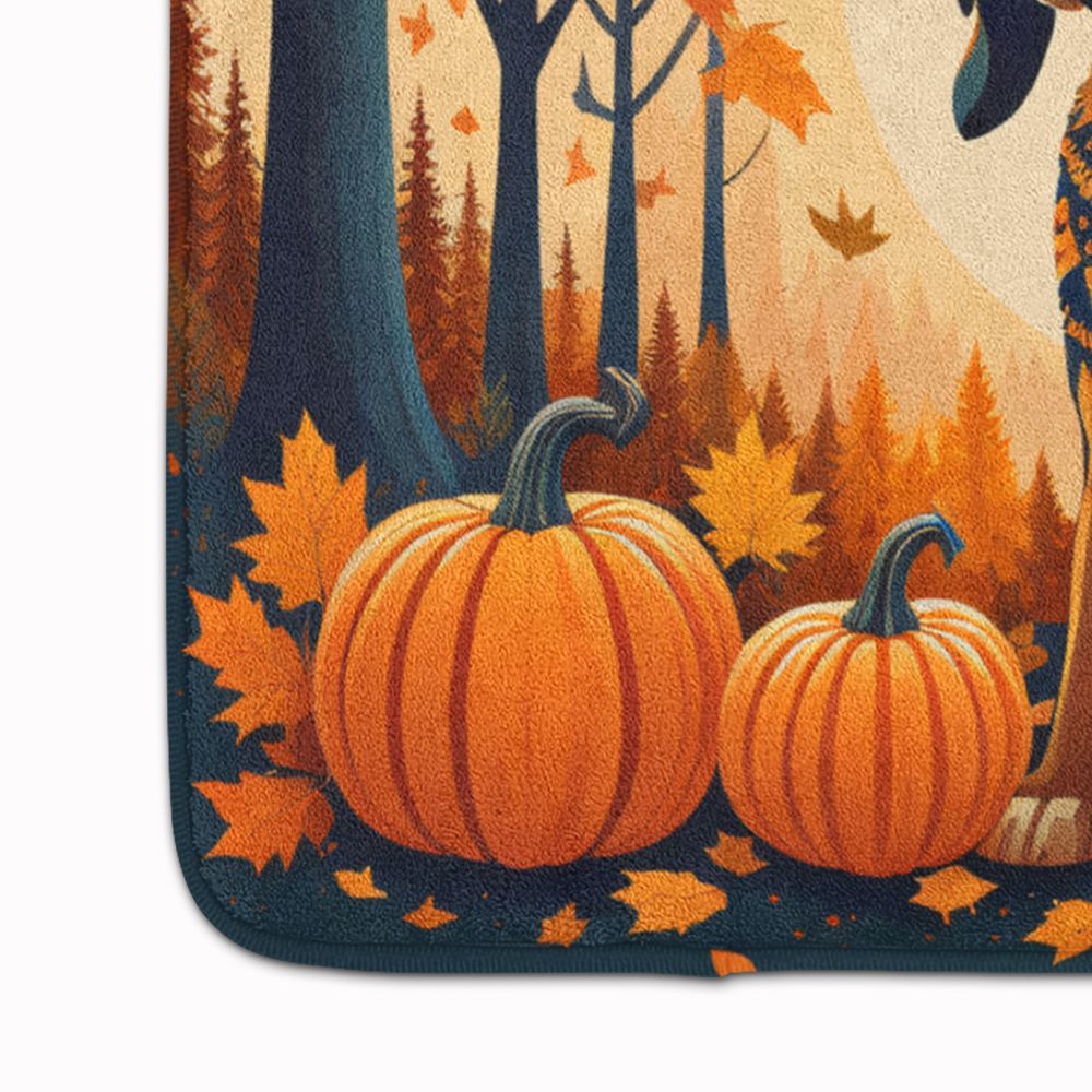 Bloodhound Fall Cushioned Kitchen and Bath Mat