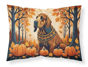 Fall Bloodhound Artwork Standard Pillowcase