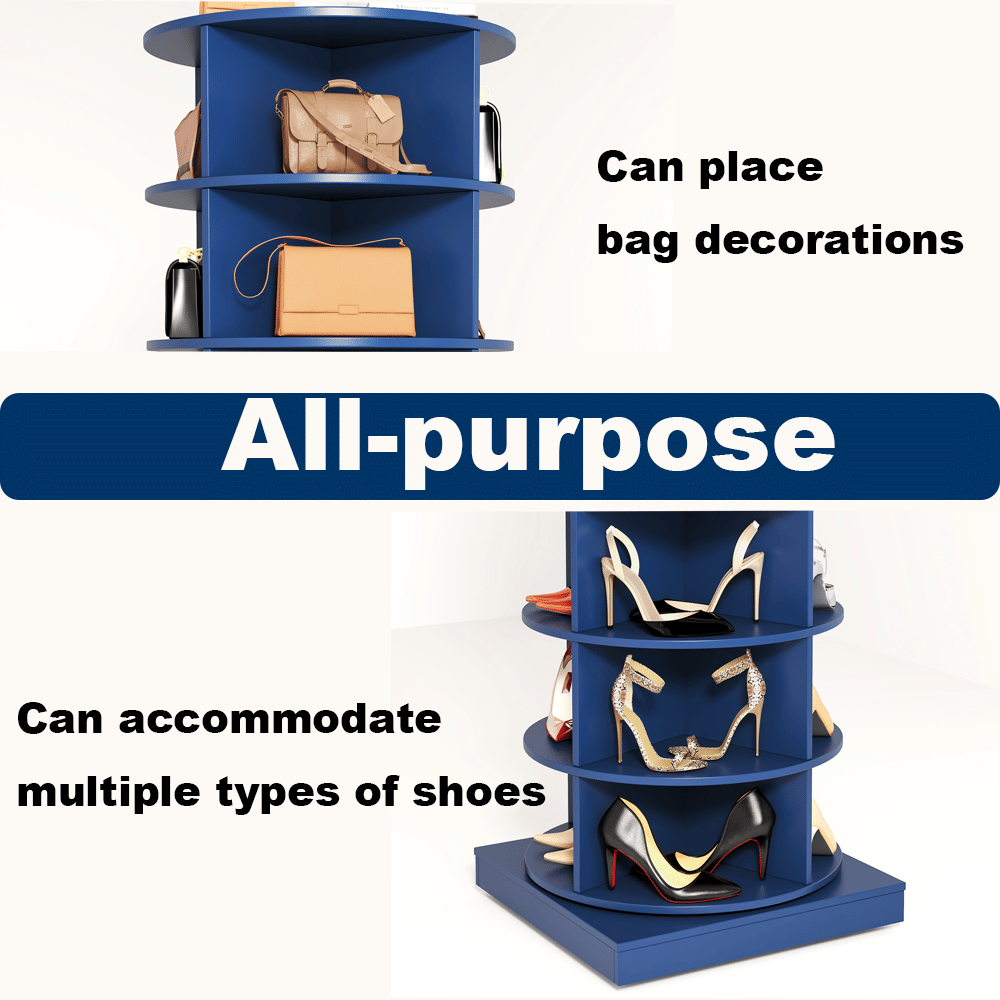 360° Rotating Shoe Cabinet – Holds 24 Pairs