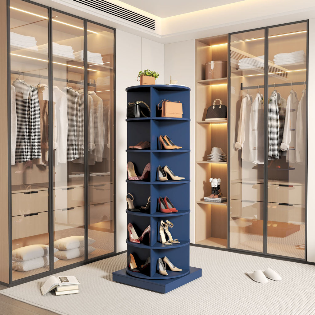 360° Rotating Shoe Cabinet – Holds 24 Pairs