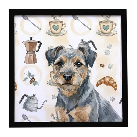 Blue and Tan Border Terrier Coffee Bar Wall Art