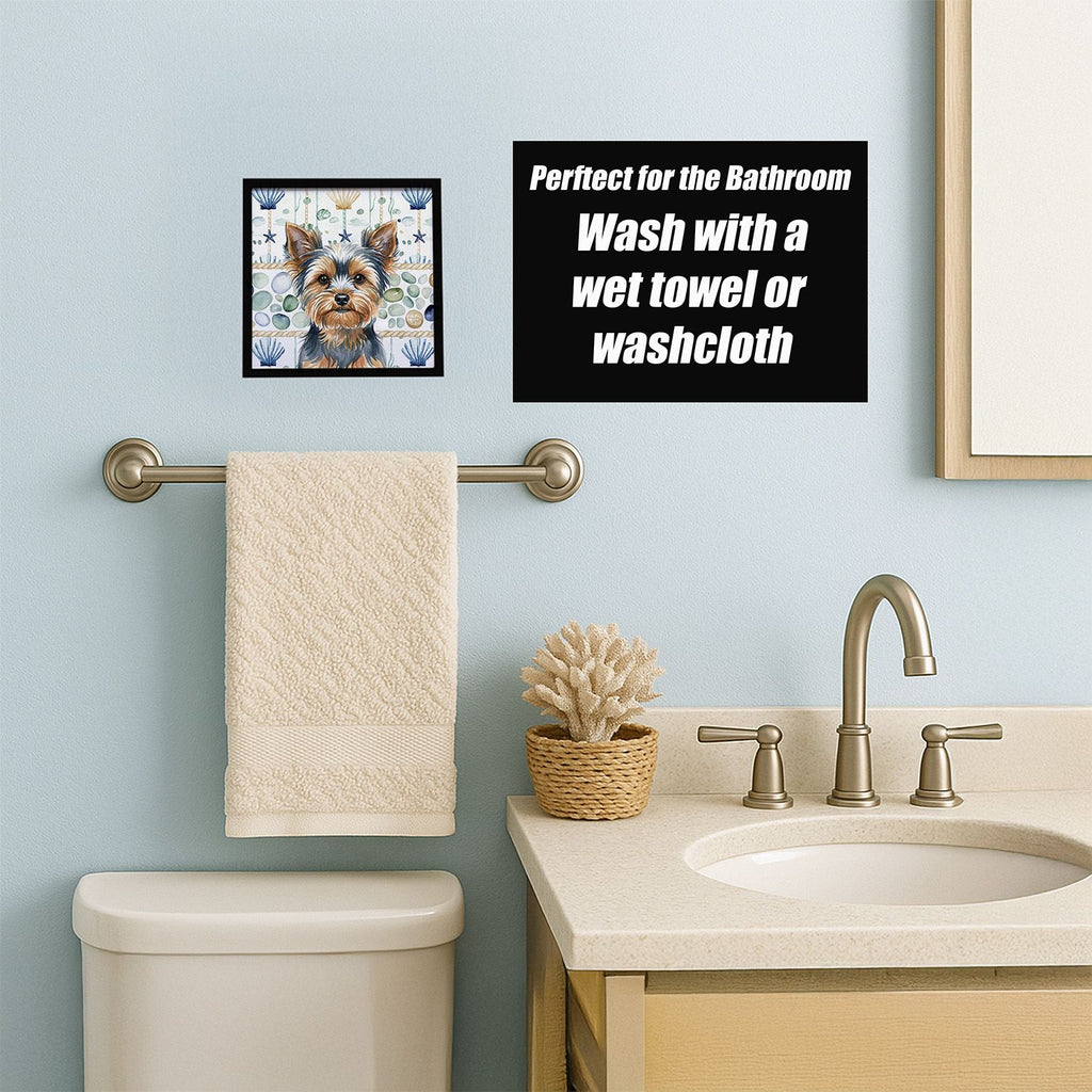 Coastal Yorkshire Terrier Framed Wall Art