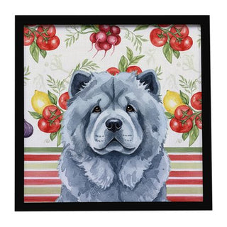 Blue Chow Chow Vegetable Framed Wall Art