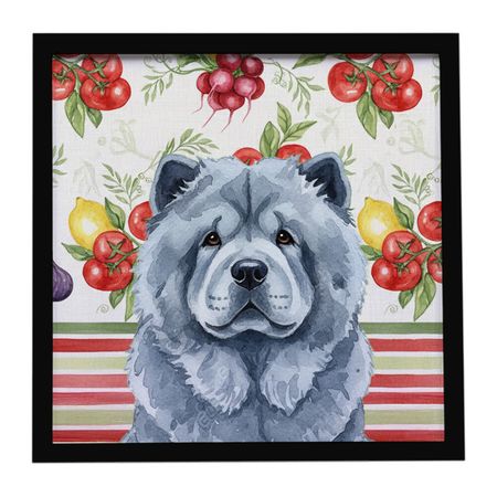 Blue Chow Chow Vegetable Framed Wall Art