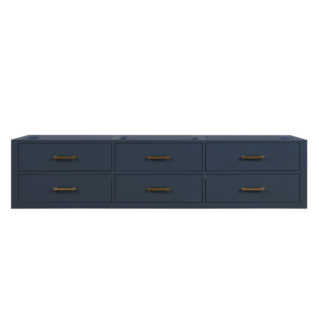 Blue Double Bath Vanity. W x. D