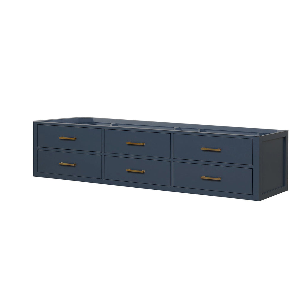 Blue Double Bath Vanity. W x. D