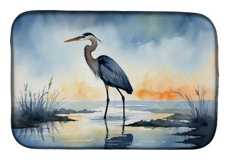 Blue Heron Barely Lit Sky Absorbent Dish Drying Mat